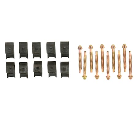 Surface Mount Clip 10 Clips Pack, Brushed